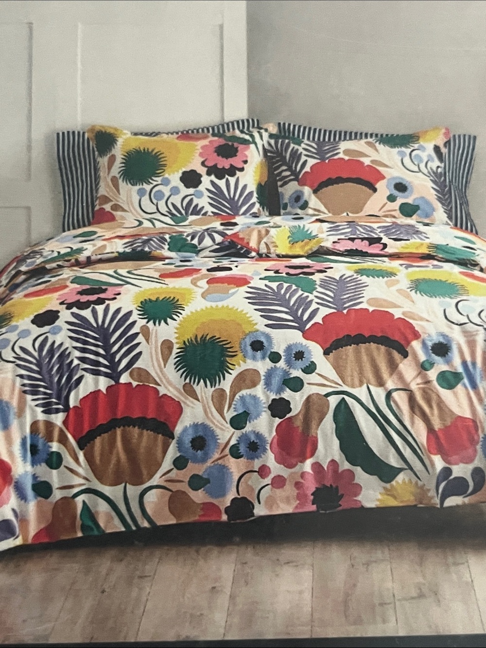 Marimekko NIB Ojakellukka Anna Danielsson Multicolor Duvet Cover - Full / Queen